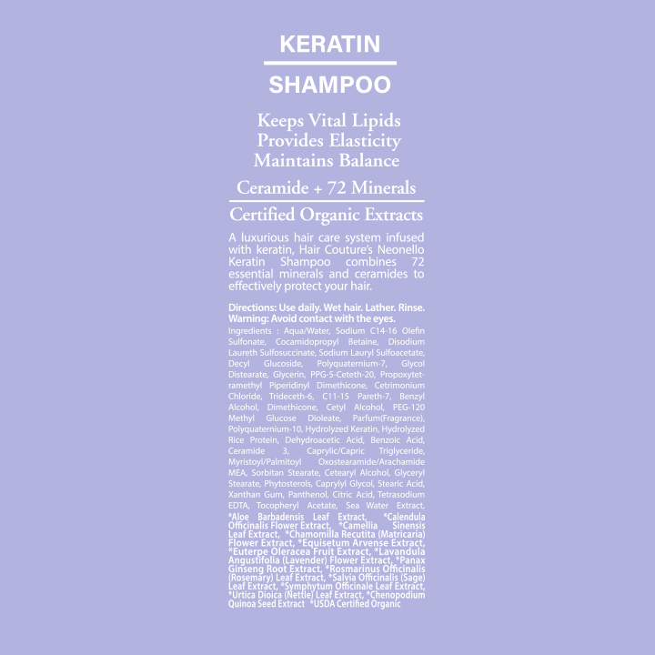 NEONELLO Keratin 72 Minerals Shampoo