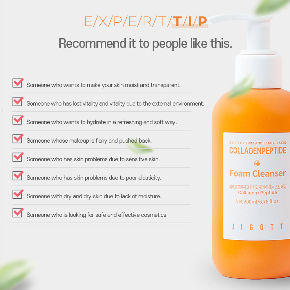 Jigott Collagen Peptide Foam Cleanser