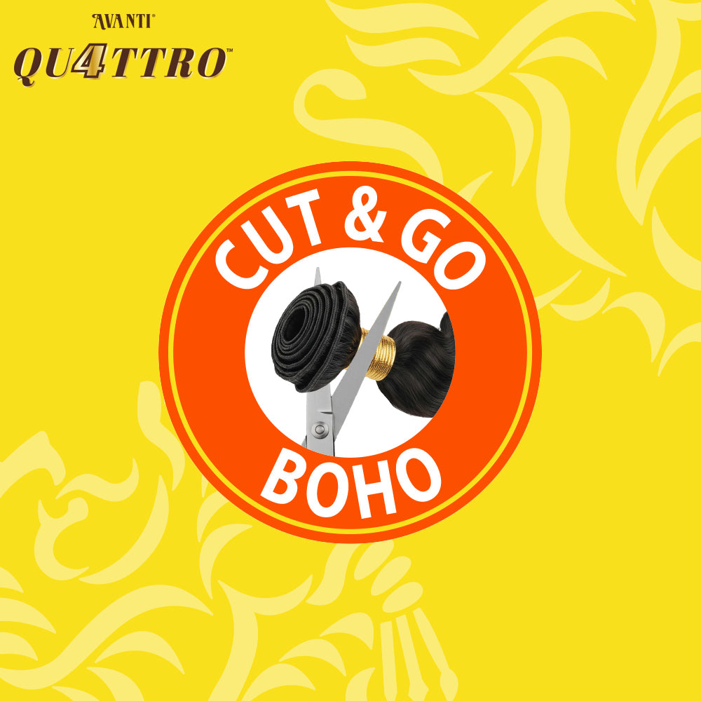 QUATTRO Straight 4PC Weave Bundle